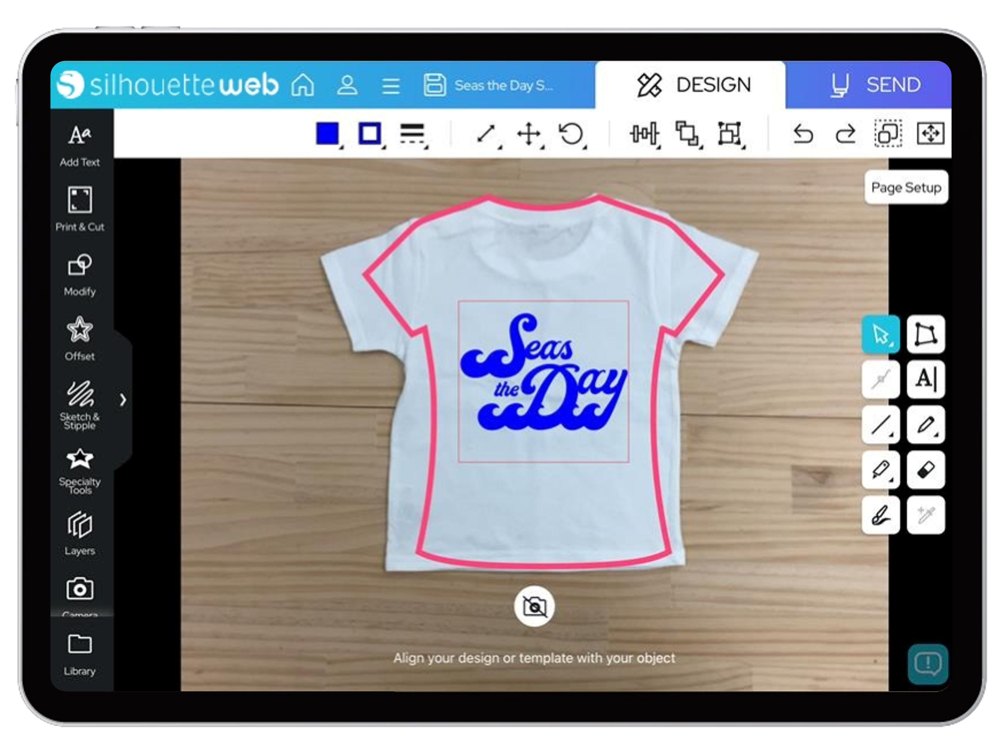 Tablet-optimised creative tools